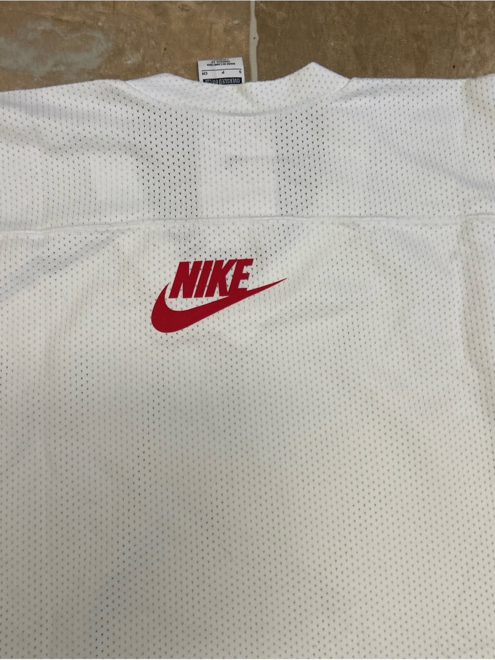 Nike Sportswear Club Oversized White Hockey Jersey Sweater HV1137-100 Men’s Smal - Picture 13 of 16